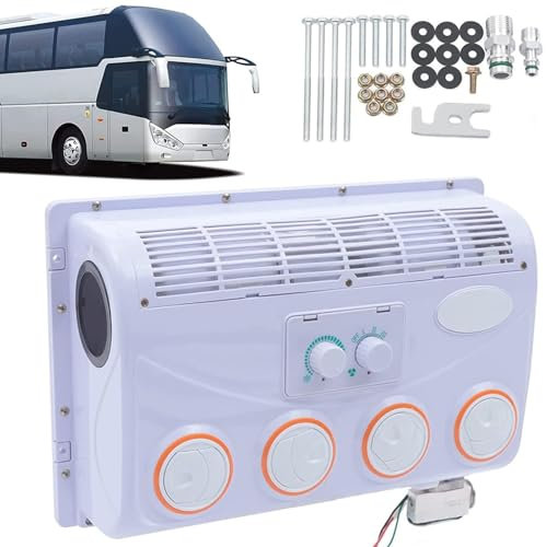 Aire Acondicionado De Techo For Camión, Caravana, Excavadora, Furgoneta, Vehículo Agrícola, Conjunto De Evaporador De Aire Acondicionado For Automóvil, 12 V/24 V CC.(12v)