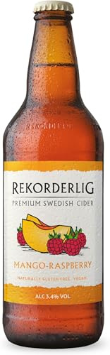Rekorderlig Premium Mango and Raspberry Cider, 500ml (Pack of 6)