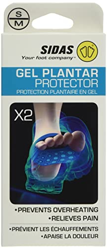 Sidas Protections plantaires en Gel - Gel Plantar Protector - Coussinets Avant-Pied - Absorbe Les Chocs - Soulage Les douleurs - Lavable et Réutilisable