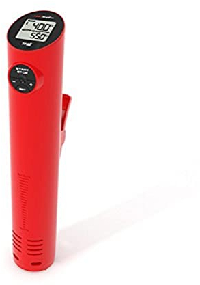 TFA Dostmann Sousmatic Edition Sous-Vide Garer, 14.1551.05, Sous-Vide Stick, temperatura nucleare, rosso