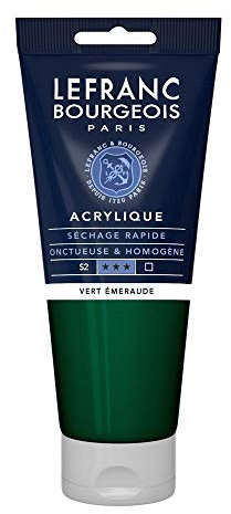Lefranc Bourgeois Acrylique Fine Tube 200ml Vert Émeraude
