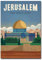 Jerusalem Kühlschrankmagnet, Vintage-Stil, 6,3 x 8,9 cm