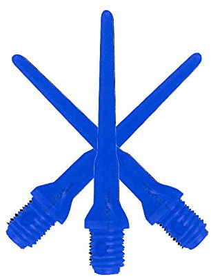 GOKarli Premium Qualitäts E-Point Spitzen 2BA Softdart Spitzen Soft Tips (Blau, 100 Stück)