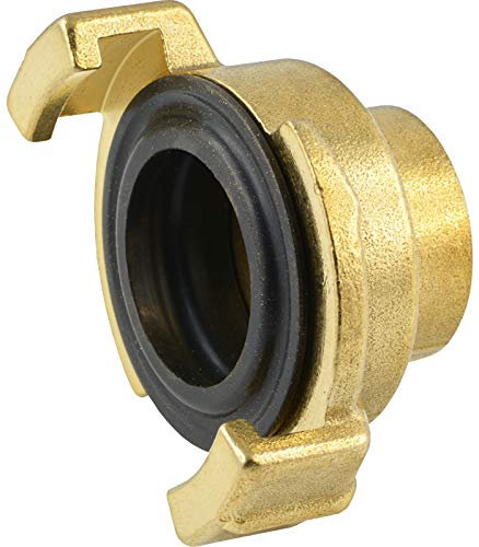 Fittingteile - Gartenschlauch-Schnellkupplungen GeKa 40 mm Klauenkupplung mit Innengewinde Messing (Ausführung: A2 - G 1)