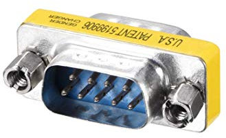 N/A DB9 VGA Gender Changer 9-polig Stecker auf Stecker 2-reihig Mini Gender Changer Koppler Adapter Anschluss für Anwendungen Serie Blau 20 Stück