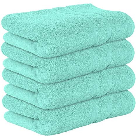 StickandShine 4er SET Premium Frottee Badetuch 100x150 cm in mint in 500g/m² aus 100% Baumwolle