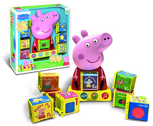 Peppa Pig - PP12 Peppa's Phonic Alphabet Toy For Kids - Interactive Learning & Child Development, Phonics, Alphabet, Spelling, Vocabulary and Recognition - Features 4 Fun Activities , 3+ Years