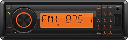 MEDIADOX 1-DIN Autoradio-Set inkl. Spannungswandler und Unterbaukonsole von PHONOCAR (VM016) passend für LKW/Truck/Bus/24 Volt/24V