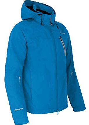 Bergson Moore | Herren Rad-Regenjacke, Netzfutter, 12000 mm Wassersäule, Blue Aster [337], 56 - Herren