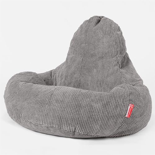 Lounge Pug - Gaming Sitzsack Sessel - Pom-Pom Anthrazit - Ultra LUX - Sitzsack Sessel