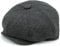 Kinder Schiebermütze für Jungen, Tweed Flat Cap Newsboy Gatsby Mütze (4-8 Jahre, Tweed:Dunkelgrau)