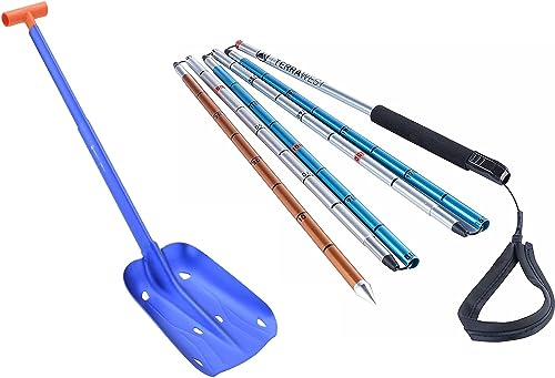 TerraWest Core Plus - Pala da valanga e sonda Quick Lock da 240 cm