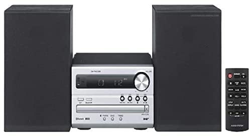 Suinga Mikrosystem (Hi-Fi, Bluetooth, Soundanlage für Ihr Zuhause, CD, Bluetooth, USB, MP3, FM-Radio, 20 W (RMS), kompaktes Design, Equalizer, silberfarben