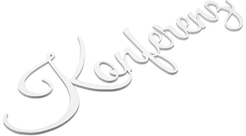 Zwayve Konferenz Türschild Schriftzug Firma Name Wandschild Selbstklebend Weiß