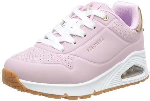 Skechers Uno Gen1 Shimmer Away, Scarpe sportive Bambine e ragazze, Pink Synthetic Pink Trim, 33 EU