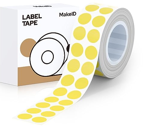 MakeID Coastal Breeze Series Etikettenband, kompatibel mit MakeID Etikettenherstellern, L1 Q1 E1 Nachfüllpackungen, wasserdicht, laminiert, individuelle Aufkleber, Büroetiketten, Ersatz, 16 mm x 4 m