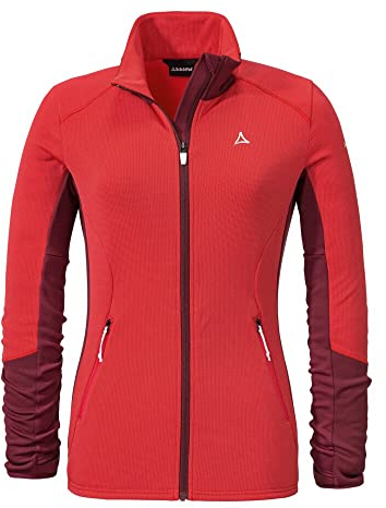 Schöffel Damen Fleece Jacket Lodron L, atmungsaktive Fleecejacke aus 4-Wege-Stretch, Funktionsjacke mit Body-Mapping Technologie und Original ÖSV Logos
