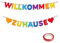 Koliphy Willkommen Zuhause Deko, Bunt Willkommen Zuhause Girlande Deko Familie Partei Welcome Home Banner für Familie Rückkehr Familienfeiern