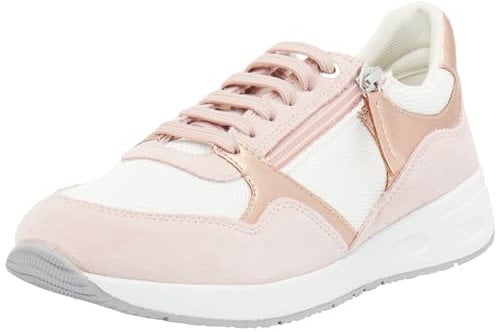 Geox Baskets D Bulmya B pour Fille, Lt Rose White, 39 EU