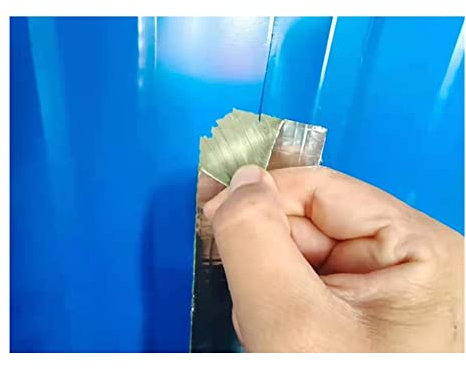 Butyl Tape ROLL, Aluminium Waterproof, Self-Adhesive, Roof and Pond Liner Leak Repair for Sealing in the Pool, Hole, Pipe, Geotextile Membrane (Color : Silver, Size : 0.1X10M)
