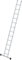 PROREGAL Sprossen-Anlegeleiter 350 mm breit mit Standard-Traverse | 12 Sprossen | Leiter, Teleskopleiter, Trittleiter, Bockleiter, Sprossen-Doppelleiter