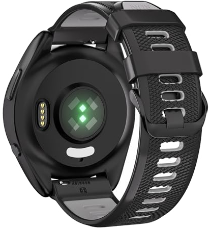 U-LIMVE Armband für Garmin Forerunner 265/Forerunner 255/Vivoactive 4/Venu 3/Venu 2, 22mm Silikon Ersatzarmband mit Schnellverschluss