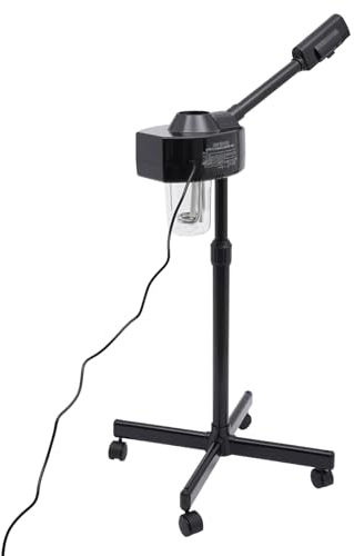 vinnyooc 750 W professioneller Gesichtsdampf, Dampfsauna, Gesichtsdampf, 360 °, rotierende Düse, Tiefenpflege, Ozon-Funktion, Gesichtszerstäuber