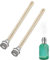 2 Pcs Öllampen Docht katalytischen Lampen Brenner Lampe Docht mit Katalytbrenner Duftlampe Öllampe Ersatzdocht Diffusor Zubehö für Raumluft Verbessern für Aromatherapie Lampe Duft (Silver18mm)
