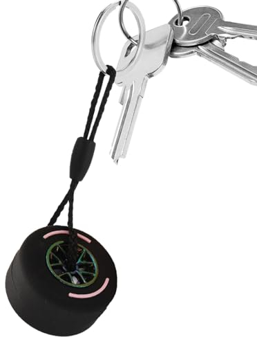 Jextou Gummireifen-Schlüsselanhänger, Rennreifen-Schlüsselanhänger,Auto-Fans Schlüsselanhänger - Weicher Gummi-Reifen-Schlüsselanhänger 3D, Rucksack-Telefon-Dekoration, Schlüsselanhänger-Anhänger für