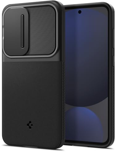 Spigen Samsung Galaxy S24 FE Optik Armor Hülle -Black | Kamera-Schutz, Air Cushion Tech, Military-Grade Schutz