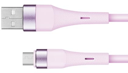 Krüger&Matz USB Kabel - Micro USB 1m Silikon Pink KM1270-1P