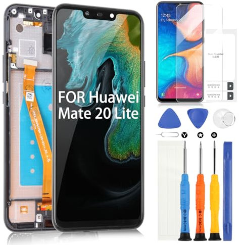 Pantalla LCD para Huawei Mate 20 Lite Display - para Huawei Mate 20 Lite LCD Display Touch Screen Digitalizador para Mate 20 Lite SNE-LX1 SNE-LX2 SNE-LX3 Pantalla Repuesto Montaje con Marco