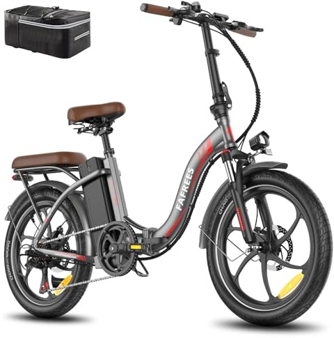 Fafrees F20 PRO E Bike Klapprad 20 Zoll Tiefeinsteiger [ Offiziell ] 20AH/ 25AH 36V Akku Elektro Fahrrad Mountainbike für Erwachsene, Pedelec Ebike 140kg, Elektrofahrrad 250W, E Fatbike 20°