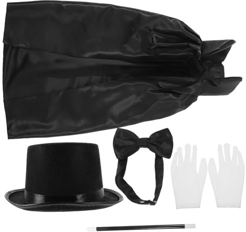 Toddmomy 1Juego Accesorios Para Disfraz De Detective Incluye Pajarita Sombrero y Guantes Para Cosplay y Fiestas Temáticas Completo De Disfraces