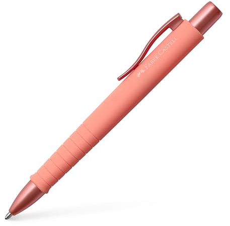 Faber-Castell 241125 - Kugelschreiber Poly Ball Urban Coral, 1 Stück, mit auswechselbarer XB Mine, dokumentenecht