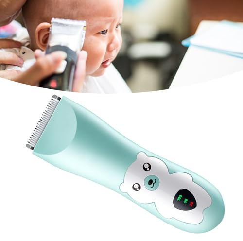 BTOSEP Cortapelos ultrasilencioso para bebé, recortado eficiente, inalámbrico, recargable, con 2 peines guía para entornos tranquilos