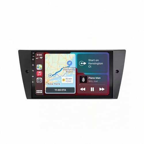 2 Din Android Radio Bluetooth per BMW E90 E91 E92 E93 Android 15 9 Inches Auto Bluetooth con Schermo Fm Am Usb Per, 8 Core 6G+128G
