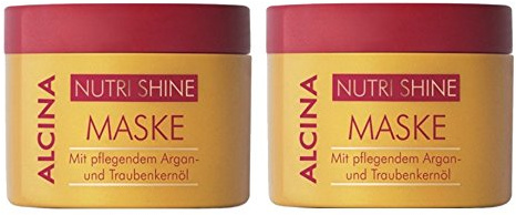 2er Alcina Nutri Shine Maske mit pflegendem Argan und Traubenkernöl je 200 ml = 400 ml