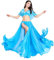 ROYAL SMEELA Bauchtanz Rock Top Damen Bauchtanz Kostüm Set für Frauen Sexy Schlitz Tanzen Chiffon Rock und Top Bauchtanz Outfit Kleid Oberteil Röcke Anzug