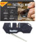 Smith's 50982 Pocket Pal Mini Tactical Knife Sharpener - Black - 2 Stage Sharpener & Diamond Sharpening Rod - Outdoor Hunting Knife & Hook Sharpener - Compact, Durable, & Lightweight