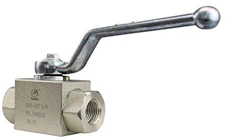 Taixin Hydraulic High Pressure Ball Valve 2 Way 3/8''NPT 7250 PSI KHB Shut-Off Hydraulic Valve
