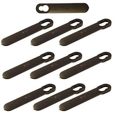 10 x Plastic Blades Fits Black & Decker GR120, GR120C, GX295, GX295C Lawnmower