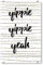 artboxONE Acrylglasbild 30x20 cm Typografie Yippie 2 Bild hinter Acrylglas - Bild Yippie Yippie Yeah