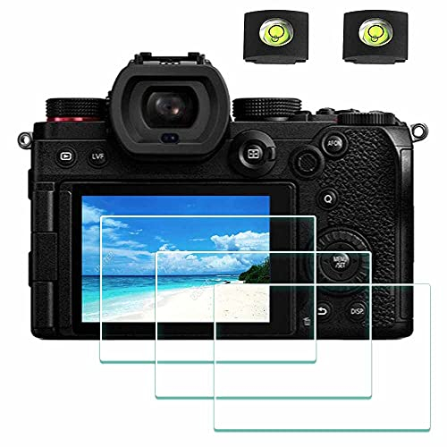 ULBTER Displayschutzfolie Schutzfolie für Panasonic LUMIX S5 Kamera & Blitzschuh-Abdeckung 9H Härte LCD Gehärtetes Glas Kratzfest Anti-Fingerabdruck 3 Stück