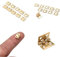 bopely 10 Stücke Mini Schrank Hintern Scharniere Anschlüsse Ersatz Messing Scharnier 10 * 8mm Schmuckschatulle Kleine Scharniere