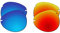 EZReplace Ersatzgläser für Maui Jim Sugar Beach MJ421–62 mm Sonnenbrille (polarisierte Gläser) – passend für Maui Jim Sugar Beach Rahmen (eisblau + feuerrot), Eisblau + Feuerrot, Einheitsgröße