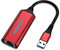 SGEYR Adaptador Ethernet USB para Fire TV, Convertidor RJ45, Cable para Windows, Rojo