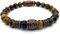 Nahle | Wikinger Armband | Tigerauge 8mm Viking Stretch- Armband | handgemachtes Perlenarmband | mit edler Schmuckschachtel (18, Tigerauge)