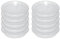 10er Set Untersetzer Orchideentopf Kunststoff Transparent (? ca. 16 cm)