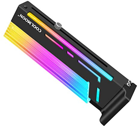 Mobestech Holder Fixation Supporting Rgb Support Gpu Accessory Led Black Card Part Computer Brace Argb Light Frame Bracket Graphic Magnetic V